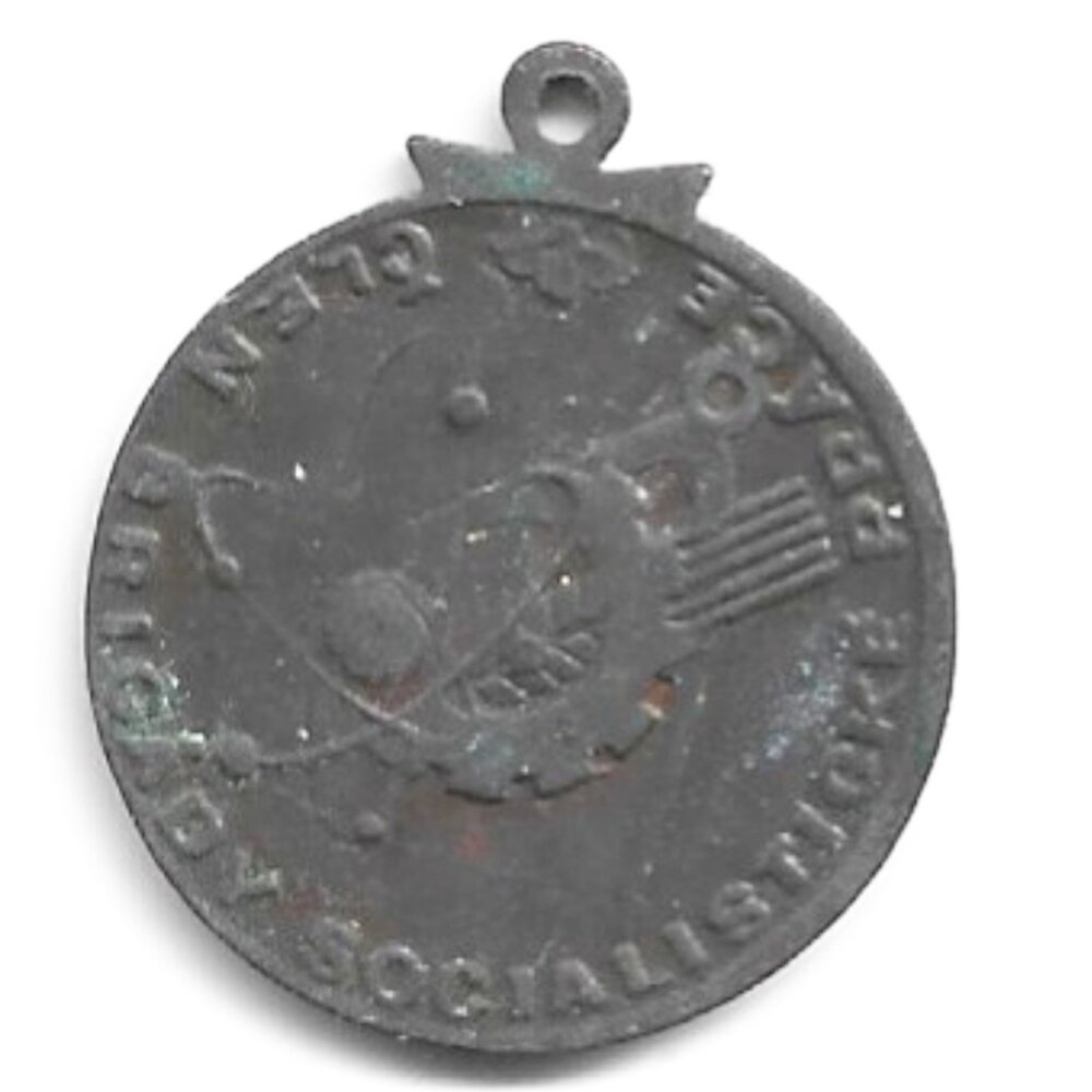 Czechoslovakia Člen Brigády Socialistické Práce 23mm Medal (b862-21)